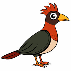 bird on a white background