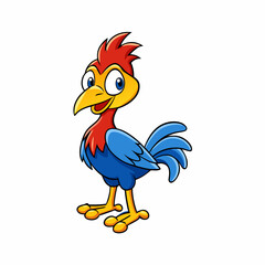 rooster isolated on white background