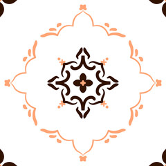 Seamless pattern ethnic yellow