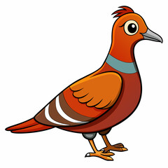 vector illustration of a hen