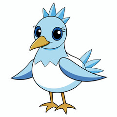 blue bird cartoon