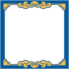 Chinese Style Decorative Border Frame
