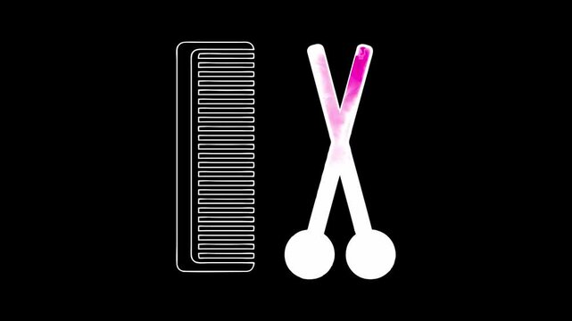 universal web icon neon animation