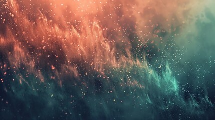 Fototapeta premium Abstract Galaxy Background With Bokeh Lights And Colorful Gradient, Cosmic Dust, Space Design