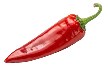 red hot chili peppers isolated on transparent background