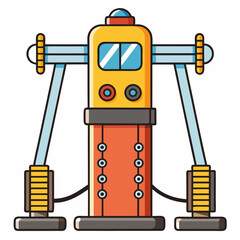 vector illustration of a gas pump