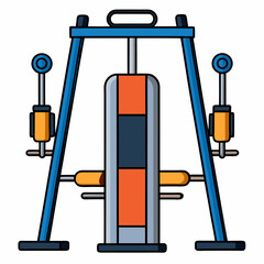 vector illustration of an electric car