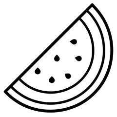 Watermelon Slice Vector Icon for 4th of July – Summer Holiday Graphic Design File