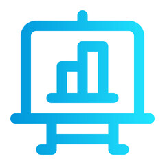 Fototapeta premium icon presentation with style gradient