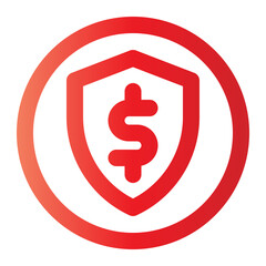 money secure gradient icon