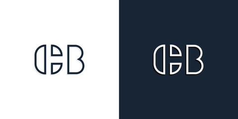 Abstract line art initial letters CB logo.