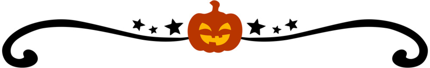 Halloween carved divider-Pumpkin
