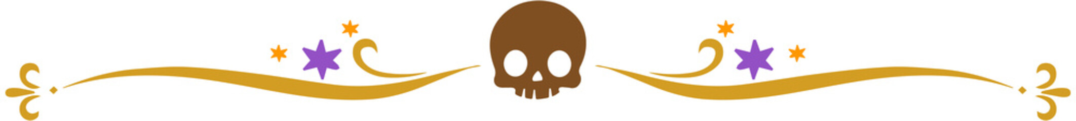 Halloween carved divider-Skull 
