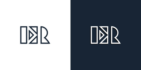 Abstract line art initial letters ER logo.