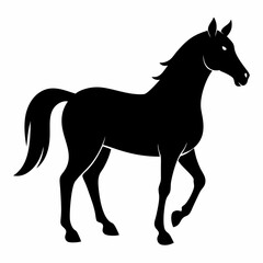 Galloping Horse Silhouette Art