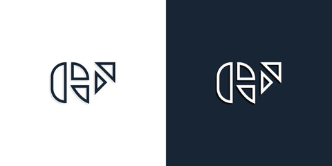 Abstract line art initial letters GE logo.