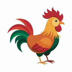  Cock vector art illustration.