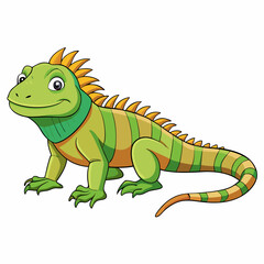green iguana cartoon