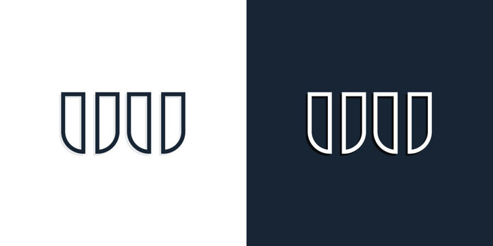 Abstract line art initial letters UU logo.