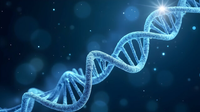 Genetic code visualization of market evolution through DNA-structured data forming upward financial growth spirals