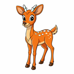Fototapeta premium animal, cartoon, dog, deer, vector, mammal, illustration, pet, isolated, kangaroo, brown, chihuahua, cute, baby, animals, wild, drawing, funny, nature, comic, farm, wildlife, character, reindeer, smil