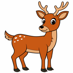 deer with a red nose