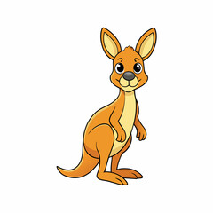 vector illustration of a kangaroo