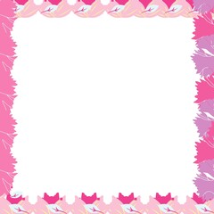 pink flower frame