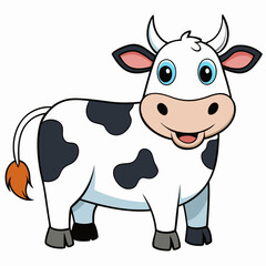 funny cow cartoon