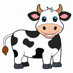 funny cow cartoon