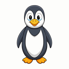 penguin cartoon isolated on white