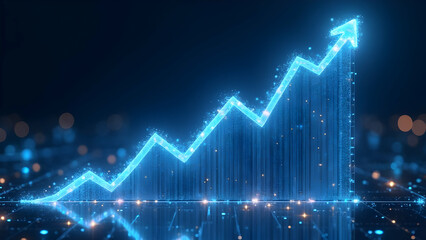 Biological evolution visualization of market development through digital organisms transforming into financial growth patterns