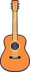 Obraz premium The Harmonic Vector of Sound: Exploring the Essence and Craftsmanship of Acoustic Guitar Music