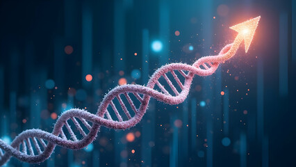 Biological-inspired visualization of financial technology evolution through DNA-structured data transformation into growth metrics