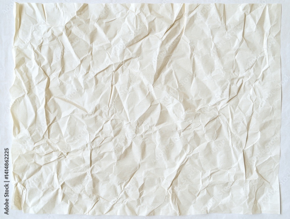 Aufkleber crumpled paper texture background in soft beige tones creating a vintage and rustic feel perfect for