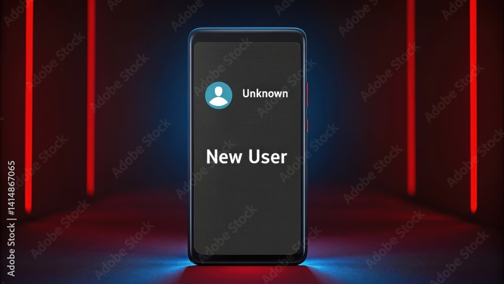 Poster scam call phone security. smartphone displaying 