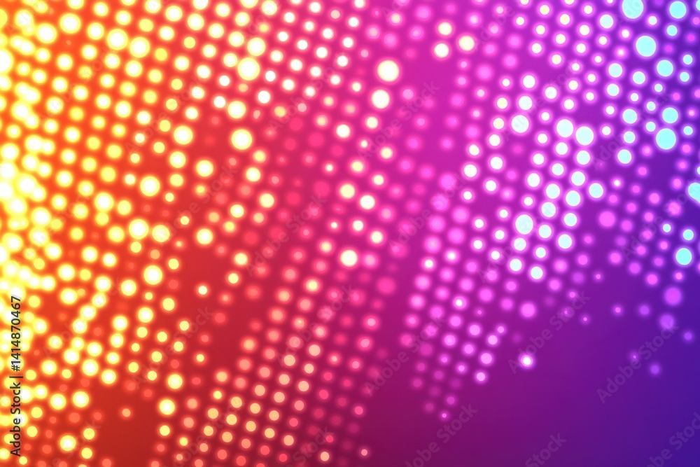 Poster vibrant gradient background with glowing dots creating a dynamic and modern visual effect perfect fo