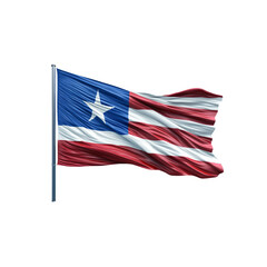 Fototapeta premium Waving Flag of Liberia High-Resolution 3D Render
