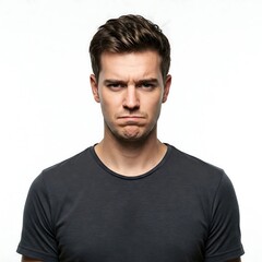 Obraz premium Upset Young Man Pouting - Disappointed Male Portrait