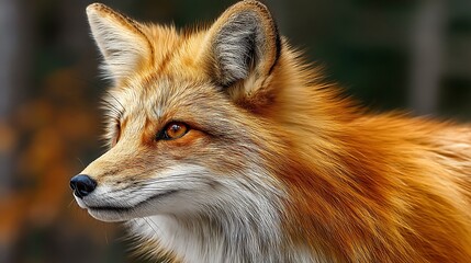 Fototapeta premium Close-up portrait of a red fox