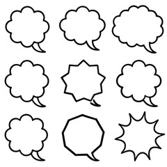 Collection of Cartoon Speech Bubbles (1)