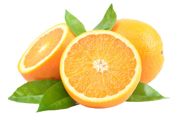 Orange fruit isolated on white