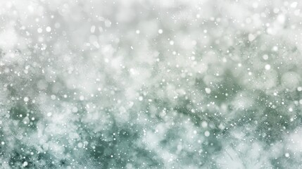 Obraz premium Winter Snowfall Background, Teal And Silver Glitter Texture, Festive Holiday Season