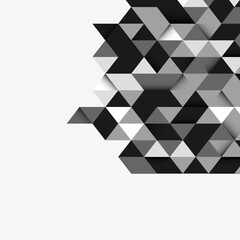 Obraz premium Black geometric pattern border clipart vector