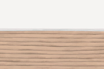 Brown wooden floor border graphic vector