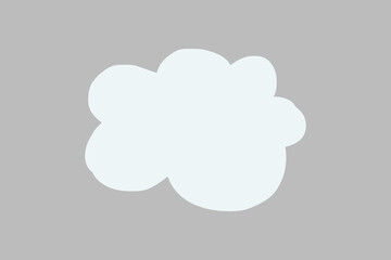 Cloud doodle illustration vector