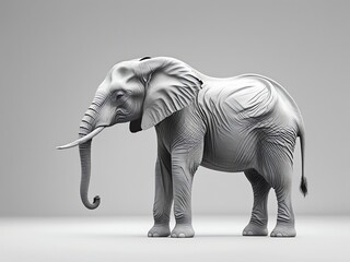 elephant isolated on white background