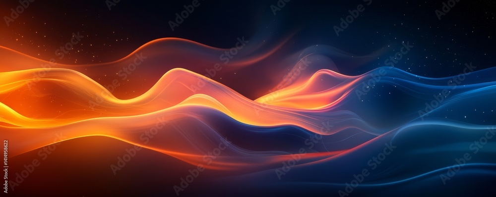 Poster abstract modern dark dynamic wave shape background. elegant black gradient liquid graphic elements. 