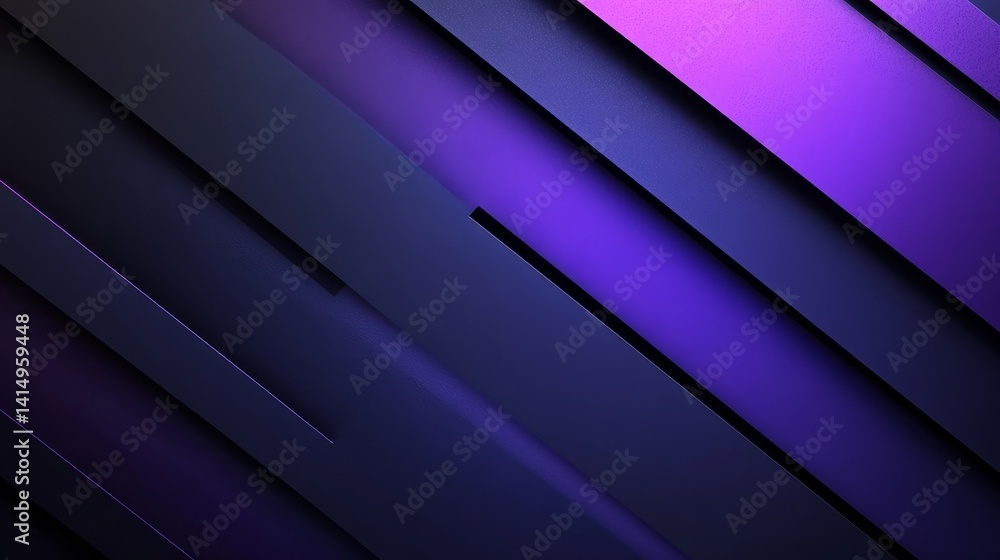 Poster abstract blue diagonal lines on dark background. modern shiny stripe lines design. futuristic concep