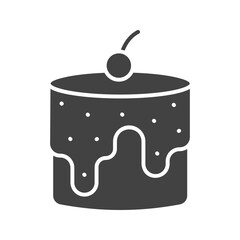Obraz premium Cake icon vector image. Suitable for mobile apps, web apps and print media.